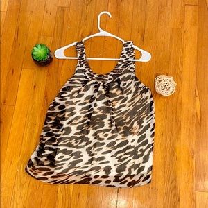 NewYork&Company Cheetah sleeveless blouse 🐆